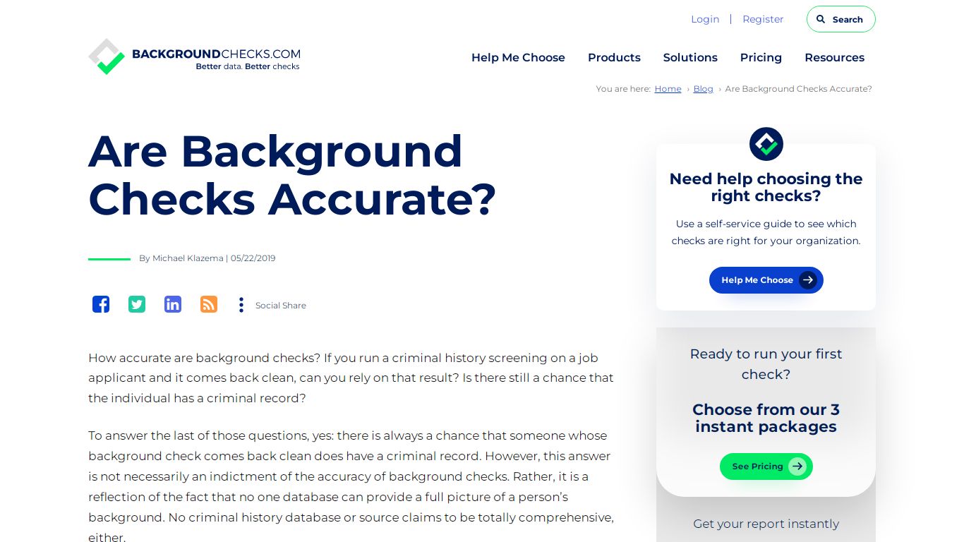 Are Background Checks Accurate?